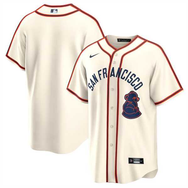 Men%27s San Francisco Giants Blank Cream 2024 Rickwood Classic Stitched Baseball Jersey Dzhi->san francisco giants->MLB Jersey